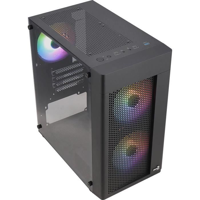 Boîtier PC - AEROCOOL - Hexform G v2 (Noir) - Mini tour - Format Micro-ATX - Sans alimentation – Image 3