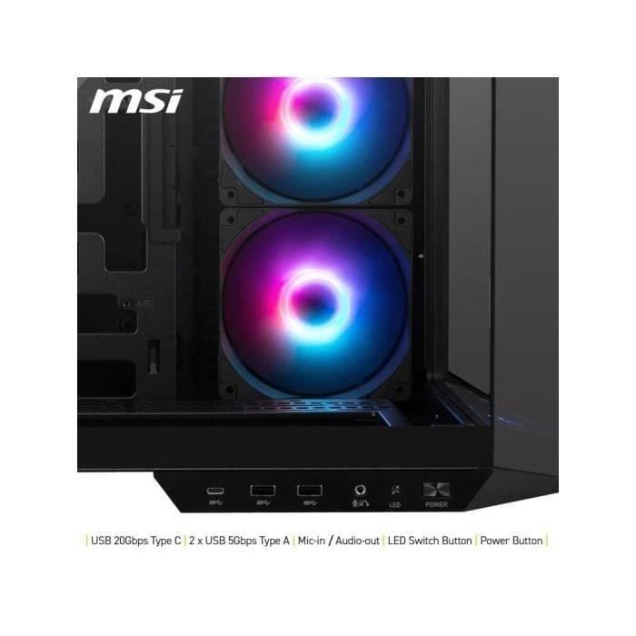 Boîtier PC - MSI - 306-7G26R21-HH9 - MAG PANO 100R PZ – Image 6