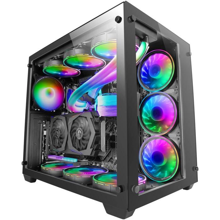 Boitier PC - Mars Gaming - MCV3 - E-ATX - Double vitrage - Capacité XXL