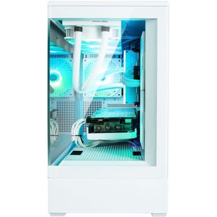 Boitier PC sans alimentation - ZALMAN P30 (Blanc) - Mini tour - Micro-ATX - 3x120mm LED A-RGB – Image 4