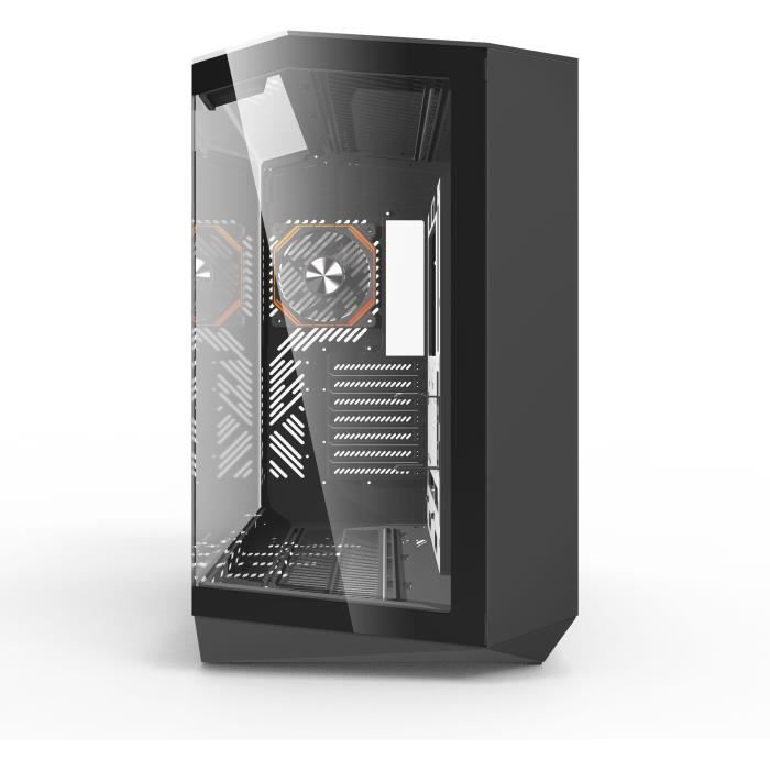 Boitier sans alimentation - DARKFLASH DY470 - Cube - Format ATX - Noir – Image 4