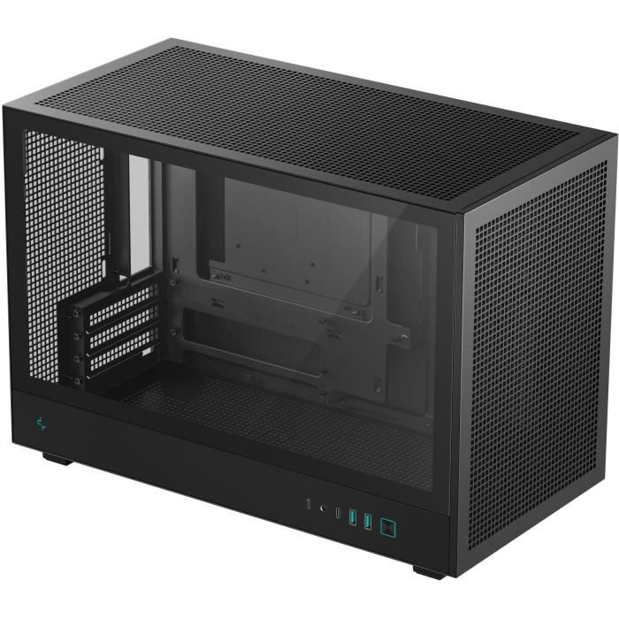 Boitier sans alimentation - DEEPCOOL CH260 - Mini tour - Format M-ATX - Noir