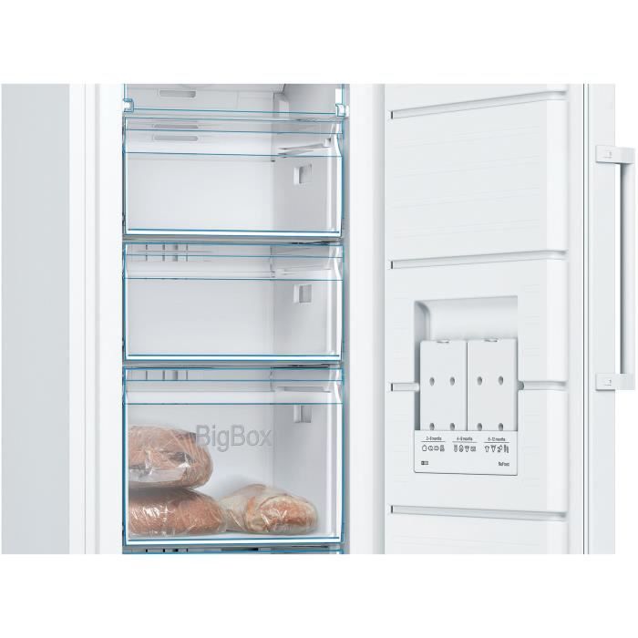 BOSCH - Congélateur armoire GSN29UWEW Porte: Blanc - SER4 - Volume utile total: 200 l - congélateur: 200 l - Full no frost – Image 5
