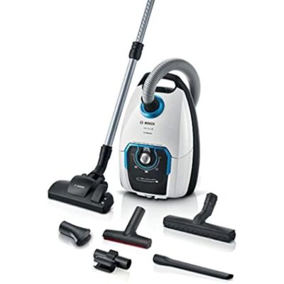 Bosch Série 8 ProSilence BGB75XSIL, Aspirateur avec Sac, Blanc