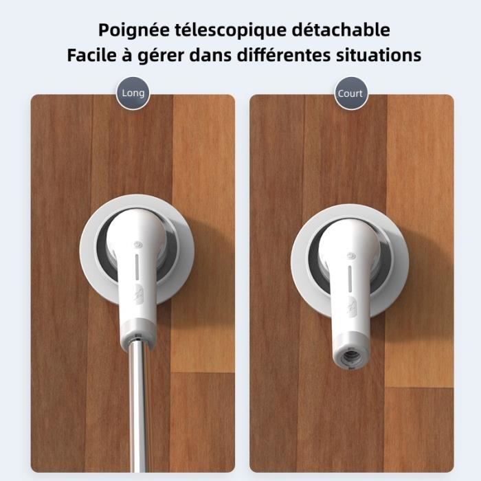 Brosse de Nettoyage électrique sans Fil Rechargeable - ALCOMTRUE - 8 Têtes de Brosse - IPX6 - Blanc – Image 3