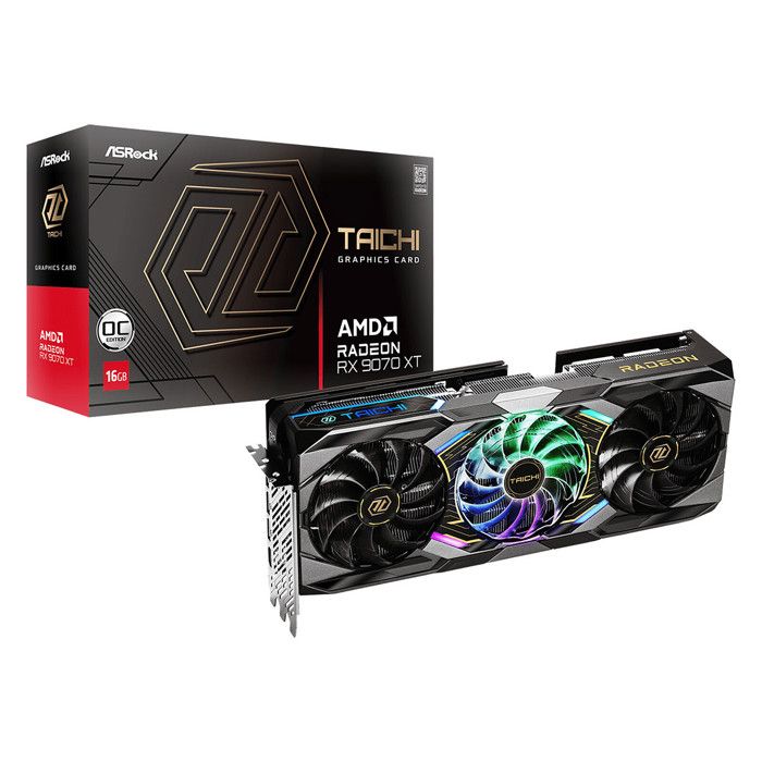 Carte graphique - ASRock - RX 9070 XT Taichi OC - 16Go GDDR6 - 7680x4320 px - PCI Express x16 5.0