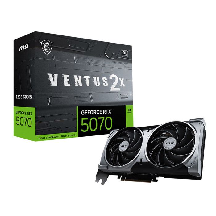Carte graphique Ventus 2x OC V1 MSI GeForce RTX 5070