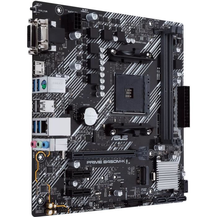 Carte mère - ASUS - Prime B450M-K II - AMD B450 - Emplacement AM4 micro ATX – Image 3