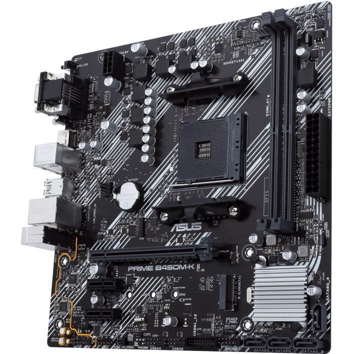 Carte mère - ASUS - Prime B450M-K II - AMD B450 - Emplacement AM4 micro ATX – Image 5