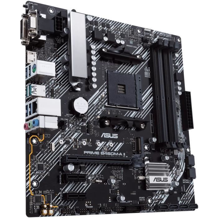 Carte mère - ASUS - Prime B450M-K II - AMD B450 - Emplacement AM4 micro ATX – Image 6