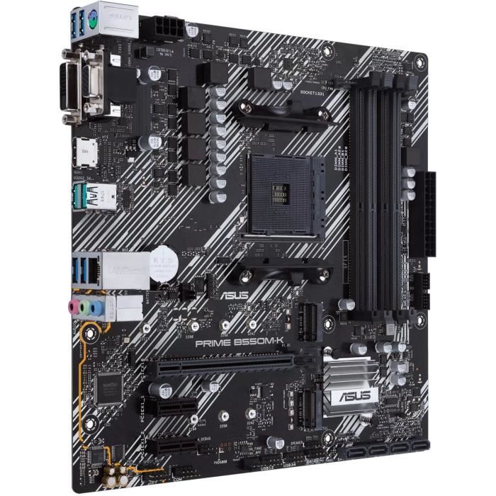Carte mère - ASUS - PRIME B550M-K - AMD B550 - Emplacement AM4 micro ATX – Image 2