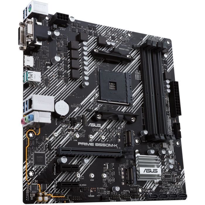 Carte mère - ASUS - PRIME B550M-K - AMD B550 - Emplacement AM4 micro ATX – Image 3