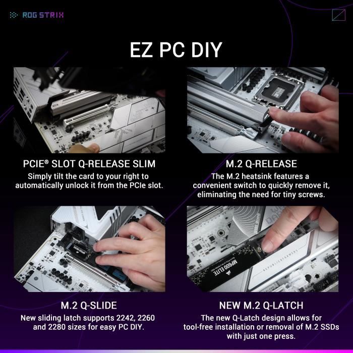 Carte mère - ASUS - STRIX Z890-A GAMING WIFI - Socket 1851 - DDR5 SDRAM - M.2 PCIe 5.0 – Image 5