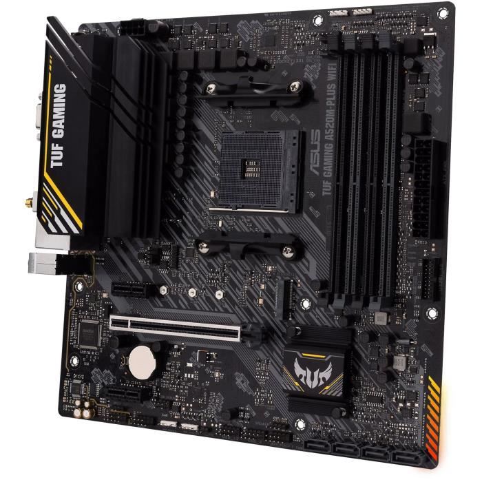 Carte mère - ASUS - TUF GAMING A520M-PLUS WIFI - AMD A520 - Emplacement AM4 micro ATX – Image 4