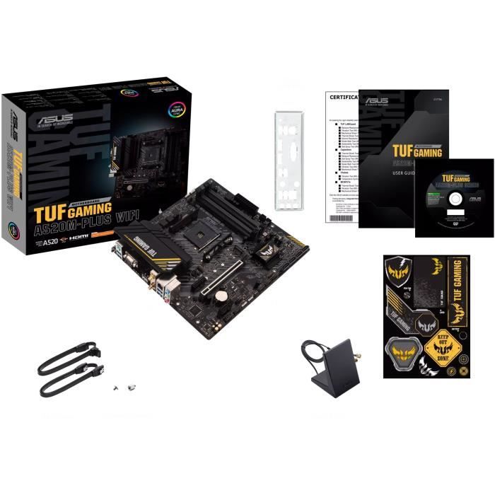 Carte mère - ASUS - TUF GAMING A520M-PLUS WIFI - AMD A520 - Emplacement AM4 micro ATX – Image 6