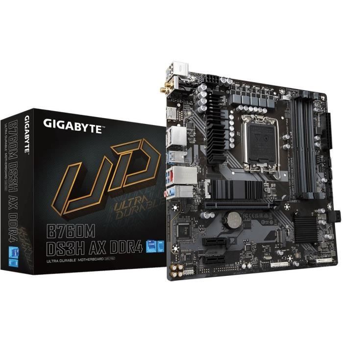 Carte mère - GIGABYTE - B760M DS3H AX DDR4