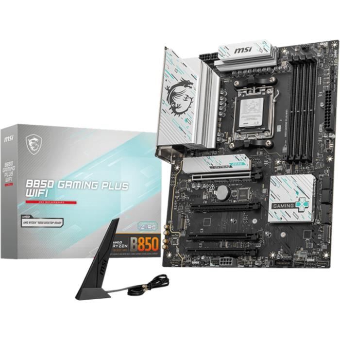 Carte mère - MSI - B850 GAMING PLUS WIFI AMD B850 Emplacement AM5 ATX
