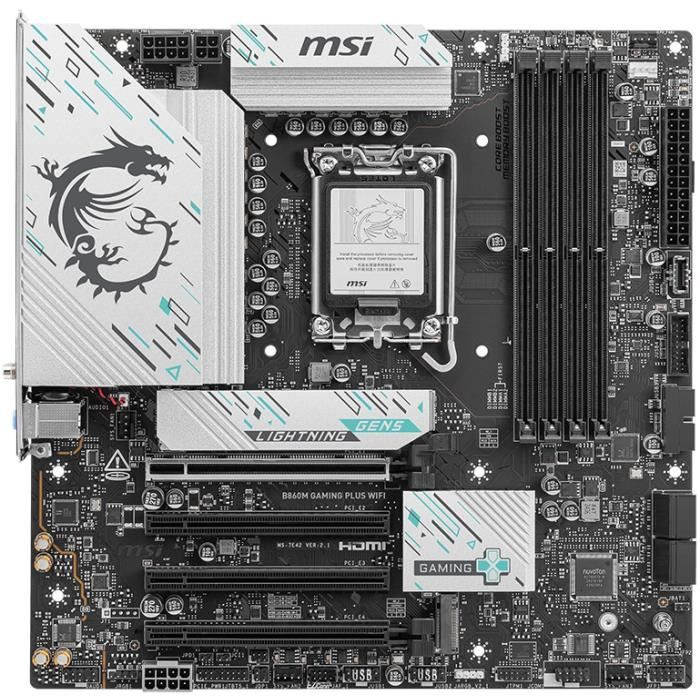 Carte mère - MSI - B860M GAMING PLUS WIFI l B860 LGA 1851 (Socket V1) micro ATX – Image 2