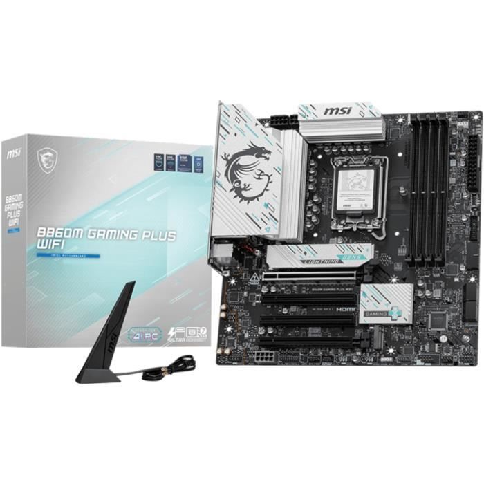 Carte mère - MSI - B860M GAMING PLUS WIFI l B860 LGA 1851 (Socket V1) micro ATX