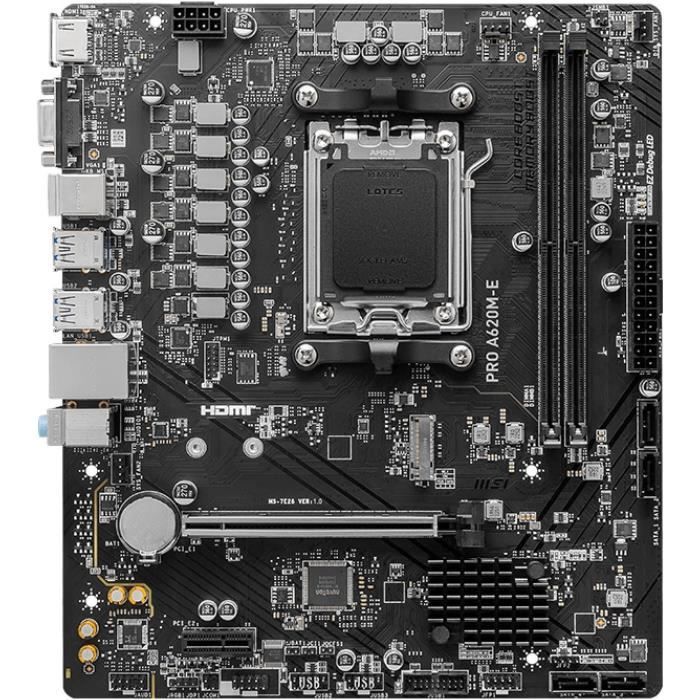 Carte mère - MSI - PRO A620M-E - AM5 - DDR5 - 96 Go max – Image 2