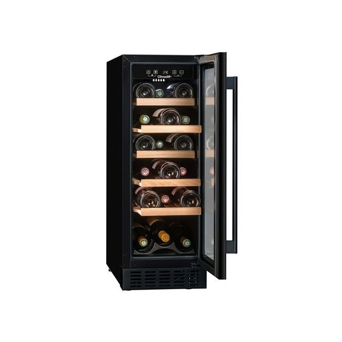 Cave à vin encastrable CBU20S2B La Sommelière – 20 bouteilles – 5 clayettes bois – 5-20°C – porte anti-UV – Vinotag – Image 4