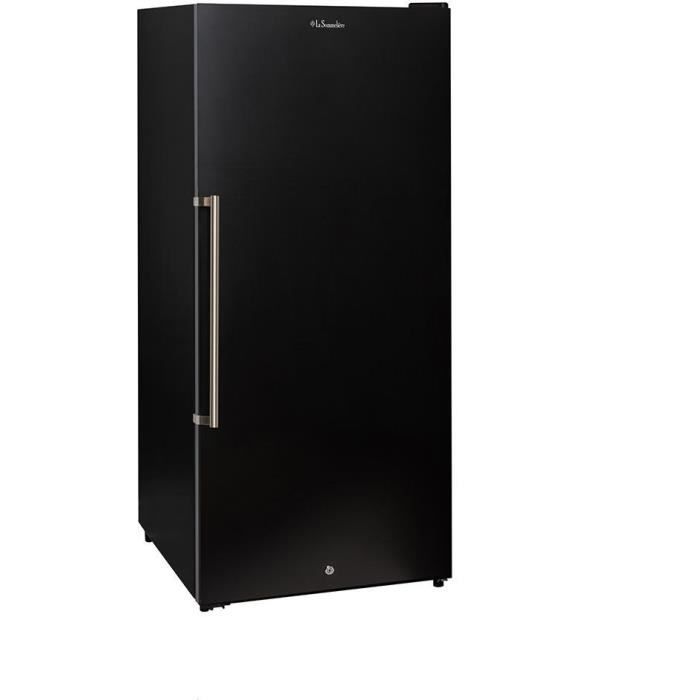 Cave à vin de vieillissement - LA SOMMELIERE - CTP177A - 165 bouteilles - Porte pleine - Classe F - 59,5 x 67,5 x 135,5 cm - Noir