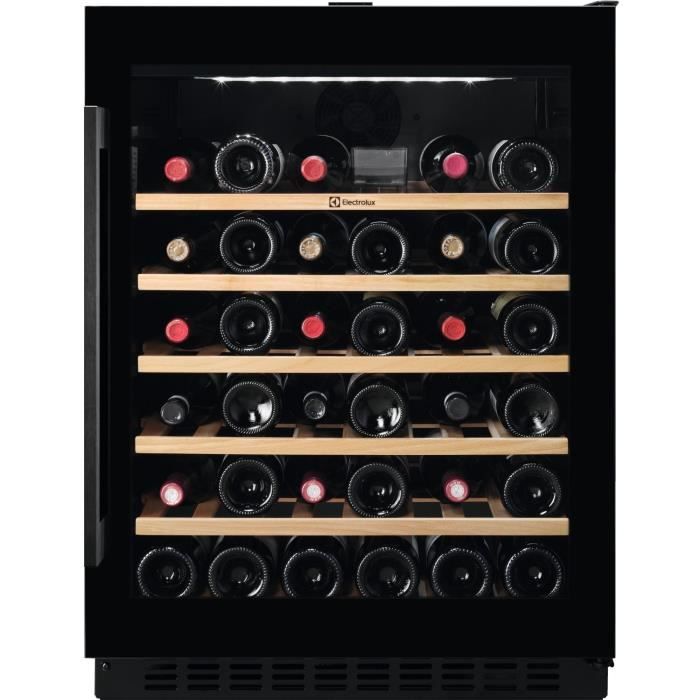 Cave vin intgrable sous plan ELECTROLUX - EWUS052B5B - 52 bouteilles - Commandes lectroniques - Encastrement H 822 x L 600 x P 5