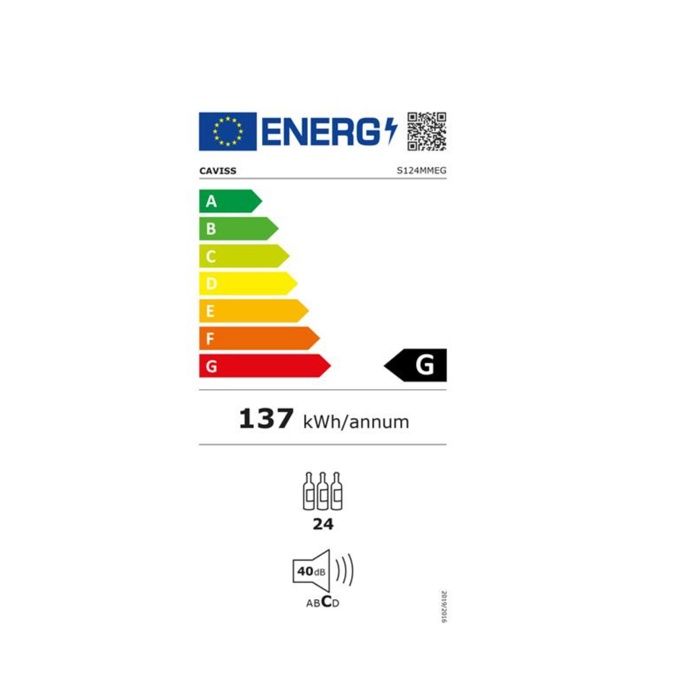Caviss Cave à vin de service 24 bouteilles - S124MMEG – Image 2