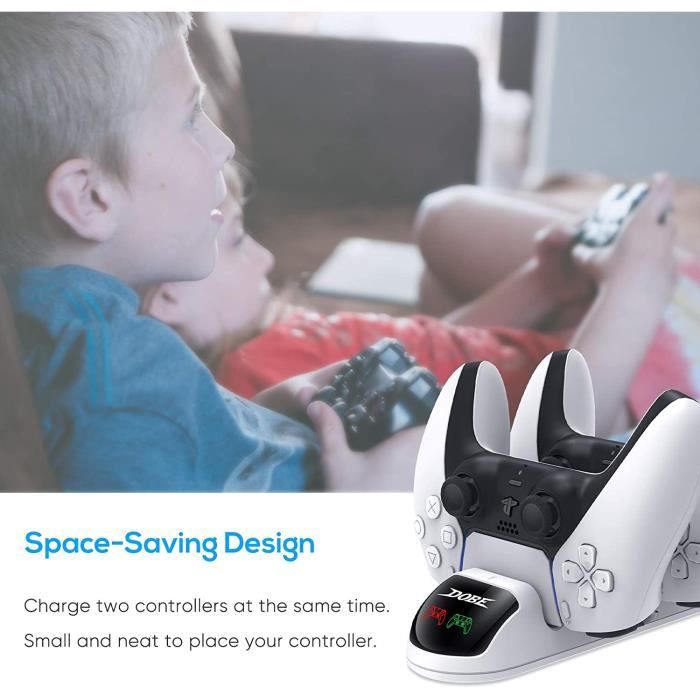 Chargeur compatible avec Manette PS5, USB de Charge Rapide avec Indicateur LED compatible avec Sony Playstation 5 – Image 4