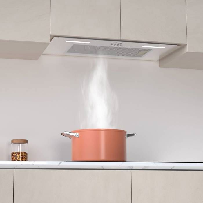 CIARRA Hotte Groupe Filtrant 60cm A+++ 650m3/h 3 Vitesses Recyclage ou Evacuation Inox CD6926AS – Image 4