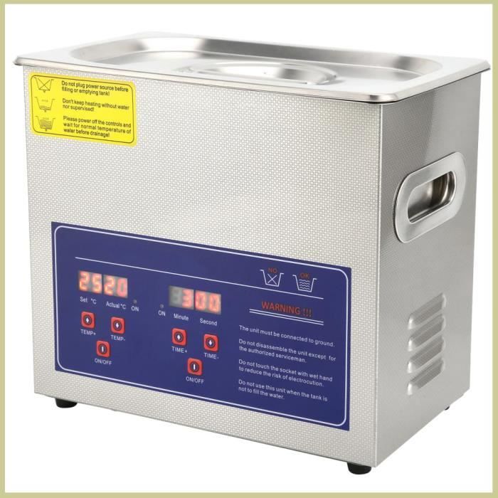 Cocosity Équipement de nettoyage ultrasonique Nettoyeur à Ultrasons avec Chauffage electromenager nettoyeur Prise UE 220V