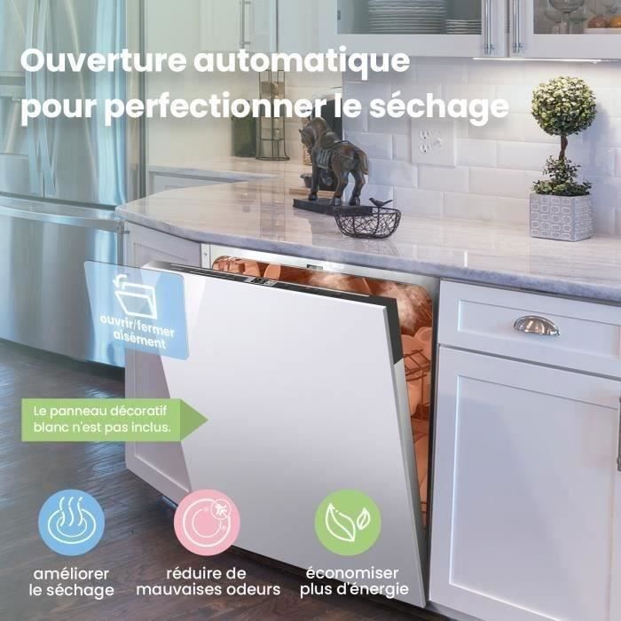 Comfee Lave vaisselle encastrable 60cm intgrable 14 couverts 44dB 8 programmes Blanc-nergtique D – Image 2