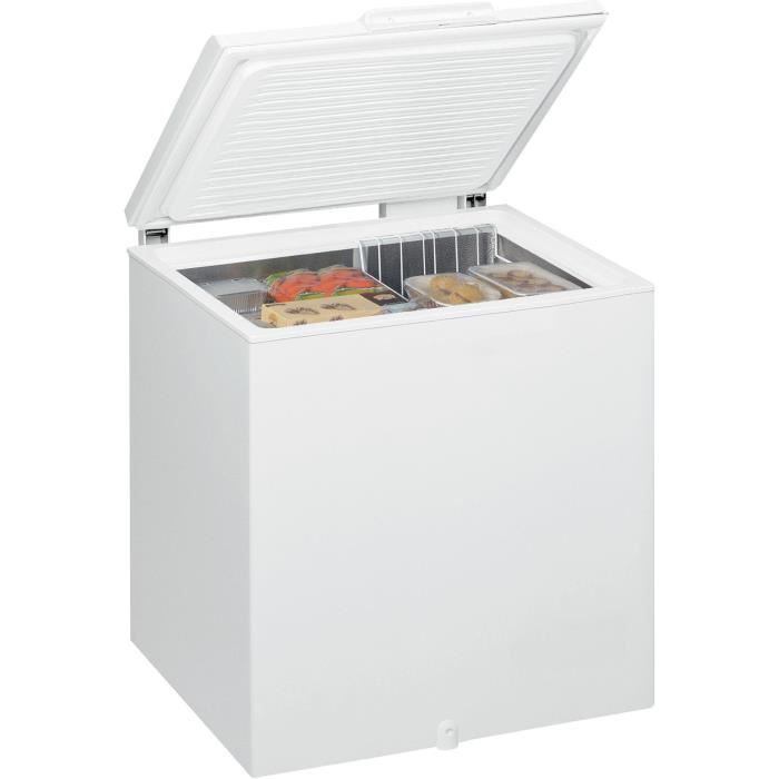 Congélateur coffre - WHIRLPOOL WHM2112 - 204L - Classe E - L 81 cm x H 86,5 cm - blanc – Image 2