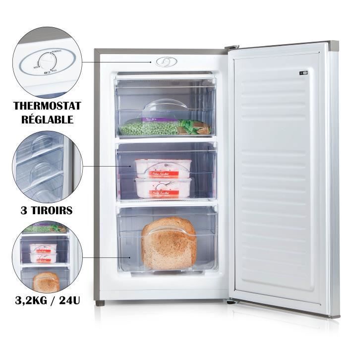 Conglateur Table Top - PRIMO - PR149DV - 64L - 4 toiles - Argent – Image 3