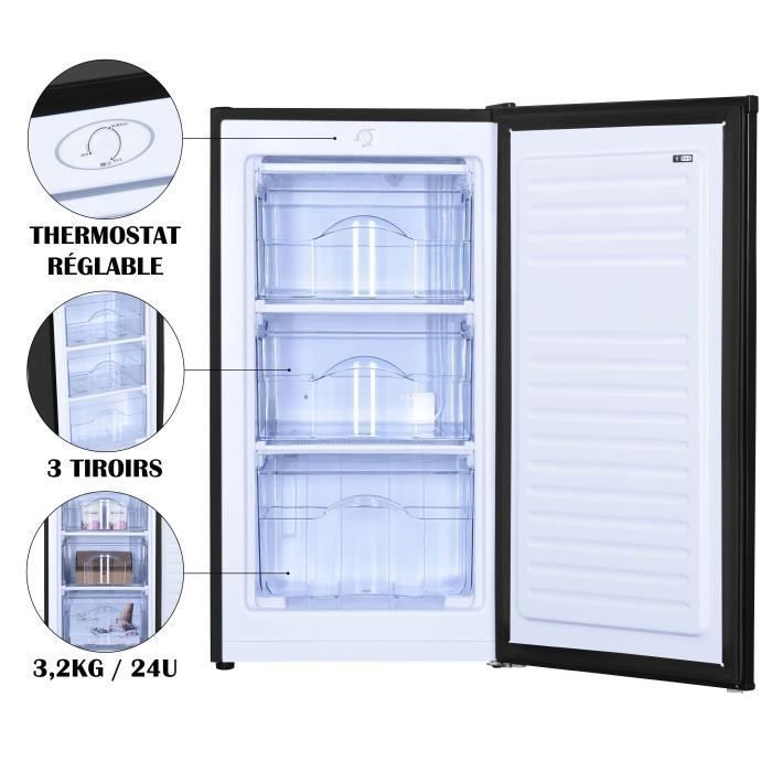 Conglateur Table Top - PRIMO - PR150DV - 64L - 4 toiles - Noir – Image 3