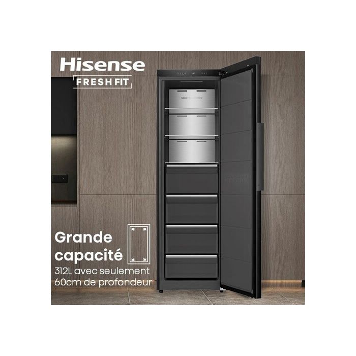 Congélateur armoire Hisense FT5K310GSFD Freshfit – Image 6