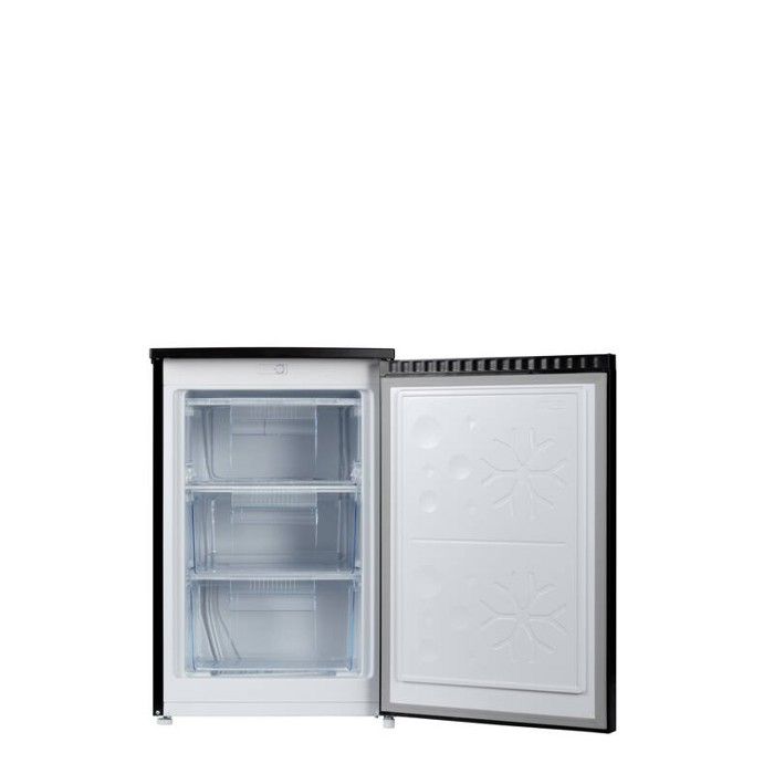 Congélateur table top FrigeluX CTT92NE – 85 L – 2 tiroirs + 1 abattant – Bac à glaçons – Noir – Classe E – Silencieux 39 dB – Image 2