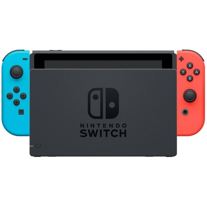 Console Nintendo Switch • Bleu Néon & Rouge Néon + Splatoon 2 (Code) – Image 2
