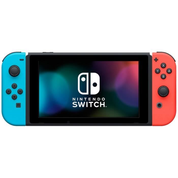 Console Nintendo Switch • Bleu Néon & Rouge Néon + Splatoon 2 (Code) – Image 3