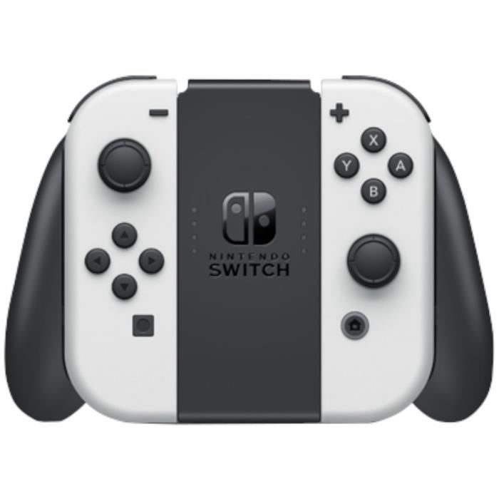 Console Nintendo Switch - Modèle OLED • Blanc + Super Mario Bros. Wonder (Pré-installé) + 12 mois d'abonnement NSO (Code) – Image 6
