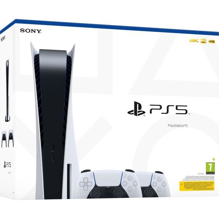Console PlayStation 5 Standard + 2ème Manette DualSense Blanche – Image 3