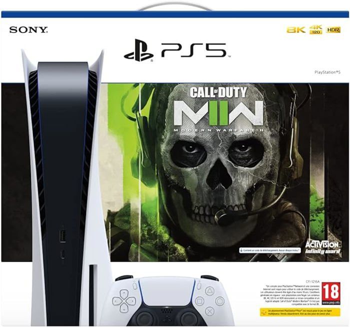 CONSOLE PS5 STANDARD + JEU CALL OF DUTY MODERN WARFARE 2 – Image 2