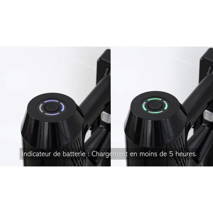 CONTINENTAL EDISON Aspirateur balai sans fil cevc120b - 2 en 1 - 120 W - Noir et gris – Image 8