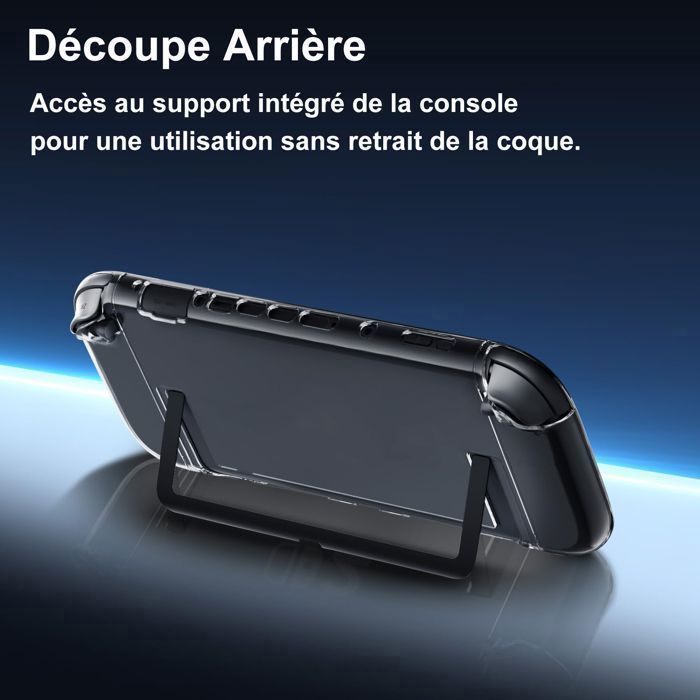 Coque compatible avec Nintendo Switch 2 - Ultra Léger - Découpes Précises, Transparente, Ajustement Parfait, avec 2 Coques Manettes – Image 2