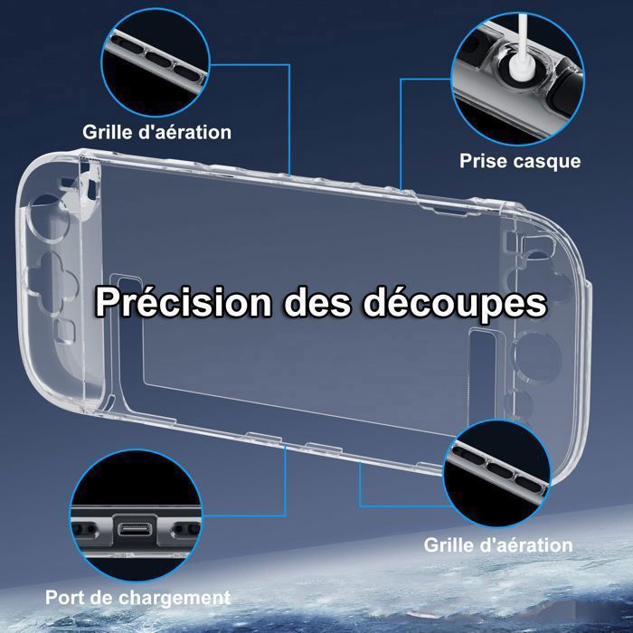 Coque compatible avec Nintendo Switch 2 - Ultra Léger - Découpes Précises, Transparente, Ajustement Parfait, avec 2 Coques Manettes – Image 5