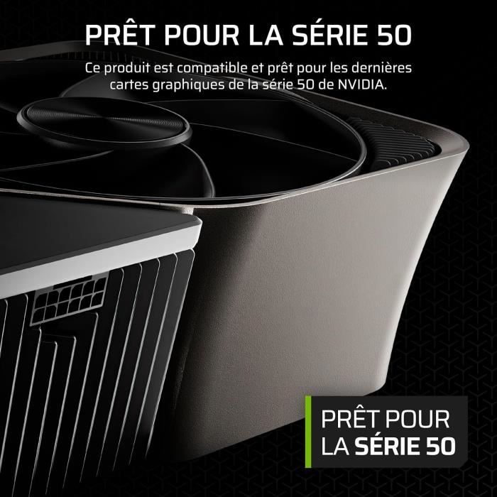 CORSAIR Boîtier PC 4000D Airflow - Moyen Tour - Verre trempé - Blanc (CC9011201WW) – Image 3