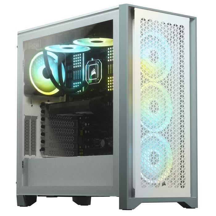 CORSAIR Boîtier PC 4000D Airflow - Moyen Tour - Verre trempé - Blanc (CC9011201WW) – Image 7