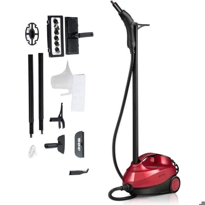 Nettoyeur Vapeur Balai 2000W COSTWAY Punaises de Lit-Vapeur Polyvalent Réservoir 1,5L,19 Accessoires 4,0 Bar pour Plancher,Tapis