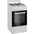 Cuisinière à gaz - Beko - FSG522DWC - 4 foyers - 50 cm – Image 2