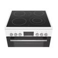 Cuisinière Bosch Serie 4 HKR39C220 - Blanc - Plaques vitrocéramiques - Four électrique - 66L - Électronique – Image 3